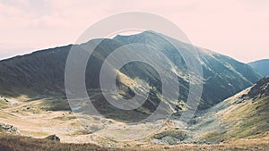 View of Tatra Mountains in Slovakia - vintage effect