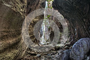 A view of the avakas gorge canyon