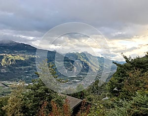 View from Aven, Valais, Switzerland photo