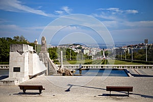 View on Avenida da Liberdade in Lisbon photo