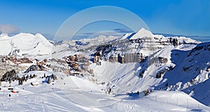 View of the Avoriaz, Portes du Soleil