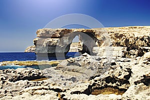 View of the Azure Window in Malta