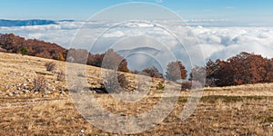 View from Babuhan Yaila natural reserve down to Black Sea