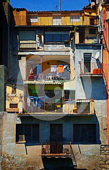 View of the back side of Ripoll in Catalonia