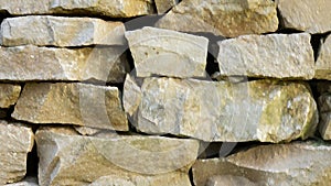 View of a background of stone wall texture