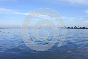 View of Backwaters of Kerala, India.