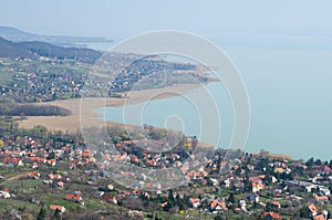 View of Badacsonytomaj and BadacsonyÃ¶rs