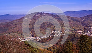 View of Baden-Baden and the Black Forest_Baden Wuerttemberg, Germany