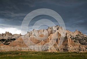 View from Badlands National Park in South Dakota