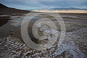 View of Badwater in Death Valley