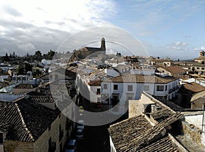 View of Baeza, Spain. Cathedral.
