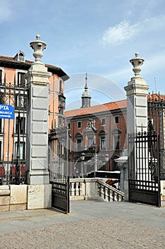 View of Bailen Street from Almudena Cathedral.