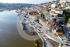 View on Bairro da Ribeira, Porto, Portugal photo
