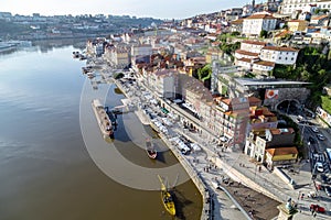 View on Bairro da Ribeira, Porto, Portugal