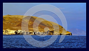 view of the Balestas Islands in the Pacific Ocean - Peru