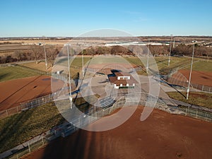 View of a Ball Diamond from above