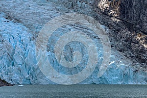 View of the Balmaceda Glacier in Ohiggins National Park, Chile photo
