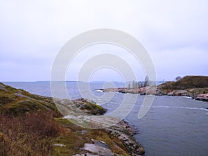 View at the Baltic sea shore