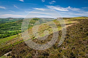 View from Bamford Edge toward Win Hill