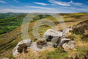 View from Bamford Edge toward Win Hill