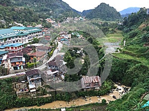 View of Banaue valley in Ifugao, Philippines