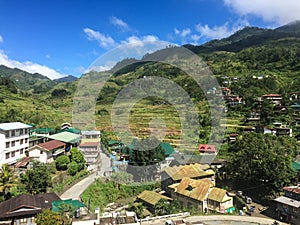 View of Banaue village in Ifugao, Philippines