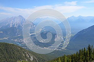 View of Banff from Banff Gondola