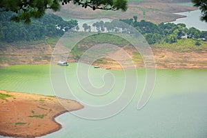 The view of Barapani Lake fron the road