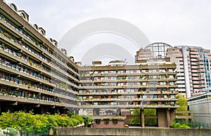 View of Barbican complex in London