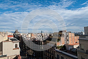 View of Barcelona from home pedrera photo