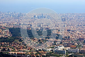 View of Barcelona from Tibidabo