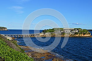 A view of Bare Island at La Perouse in Sydney