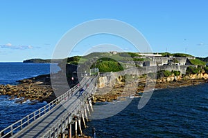 A view of Bare Island at La Perouse in Sydney
