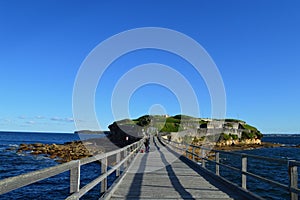 A view of Bare Island at La Perouse in Sydney