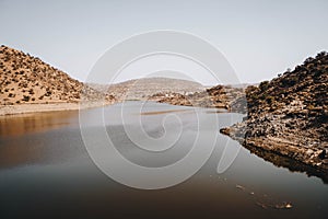 View of Barrage Chtouka ait Baha Morocco