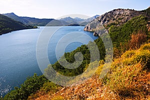 View of Barrios de Luna reservoir