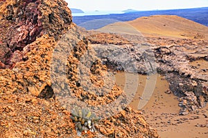 View of Bartolome island in Galapagos National Park, Ecuador.