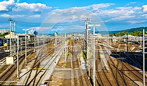 View of Basel SBB railway station photo