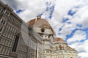 View of Basilica di Santa Maria del Fiore in Florence in Italy