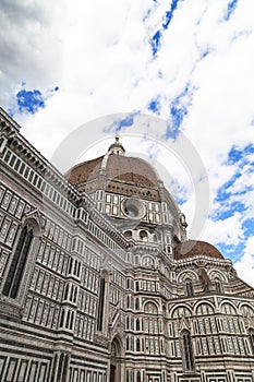 View of Basilica di Santa Maria del Fiore in Florence in Italy