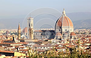 View at the Basilica di Santa Maria, Florence