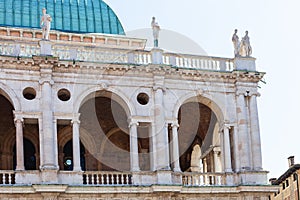 View of basilica palladiana on piazza dei signori