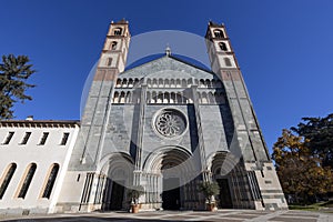 View of the Basilica of Sant\'Andrew (Sant\'Andrea) in Vercelli, Piedmont, Italy