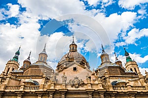 View of the basilica of Zaragoza