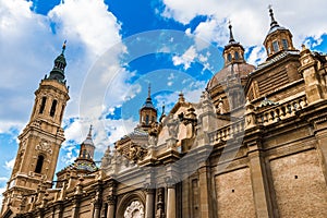 View of the basilica of Zaragoza photo