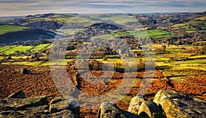 The View from Baslow Edge