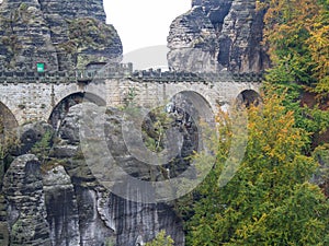 View of the Bastei Bridge