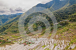 View of Batad Rice Terraces at Luzon island, Philippin