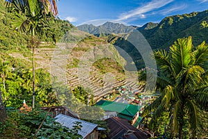 View of Batad rice terraces, Luzon island, Philippin