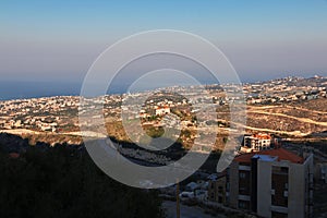 The view of Batroun, Lebanon